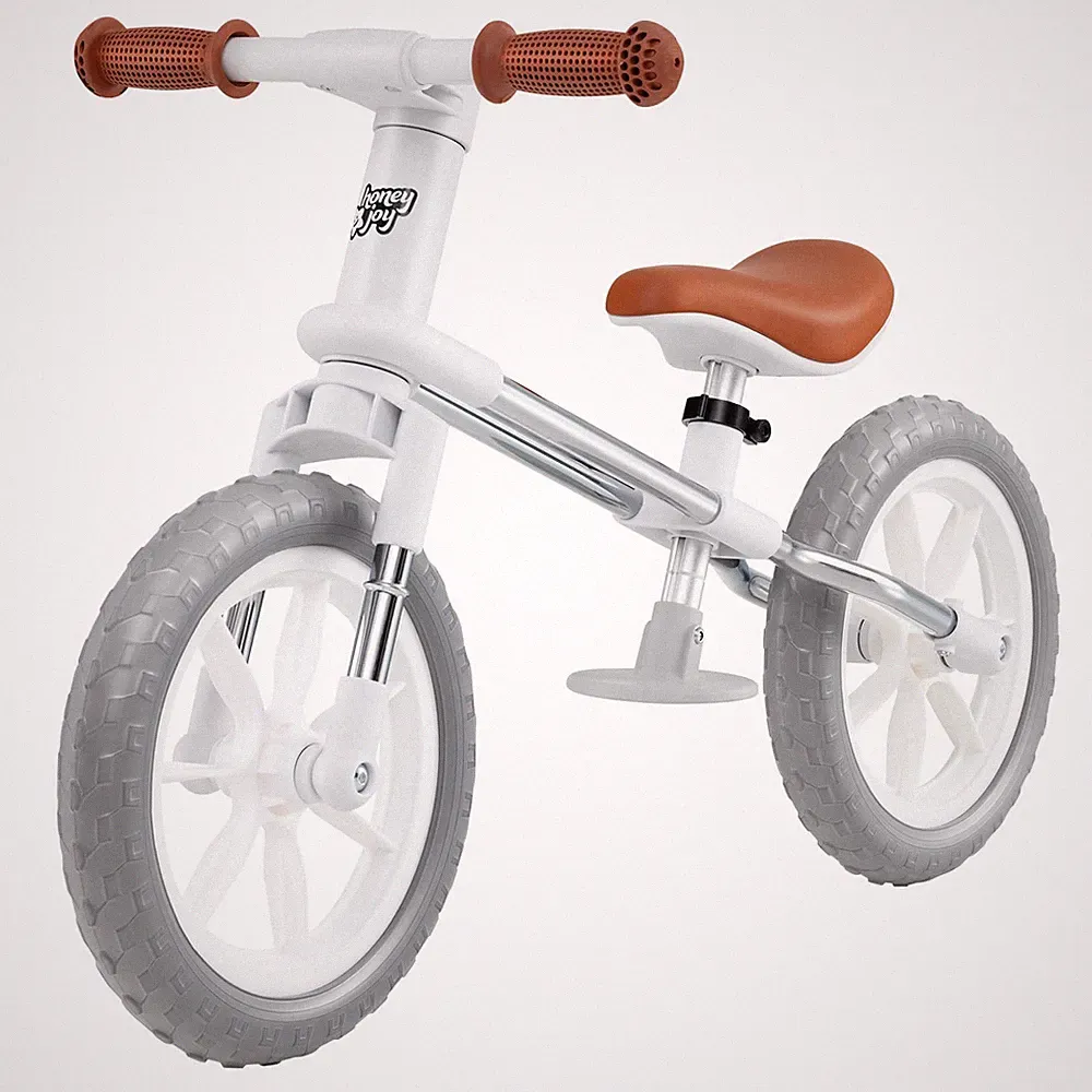 12" Balance Bike 2 Wheels Children’s Bicycle with Adjustable Seat White