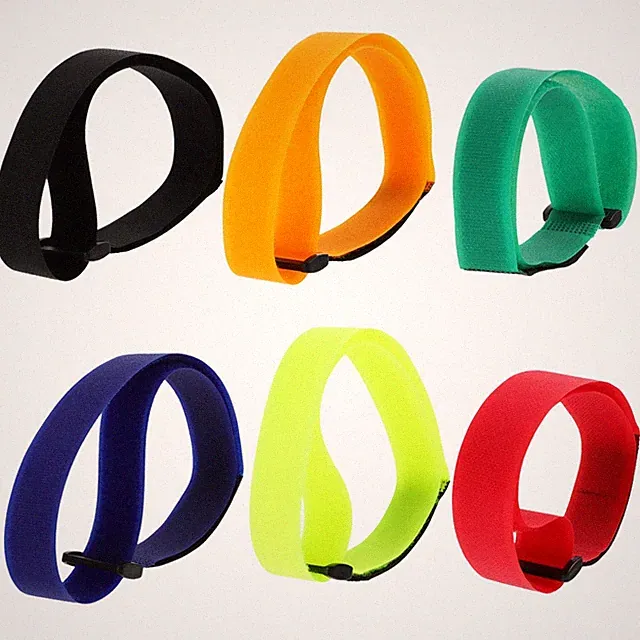 12Pcs Durable Nylon Hook and Loop Cinch Straps for Bike Rack and Wheel Tying