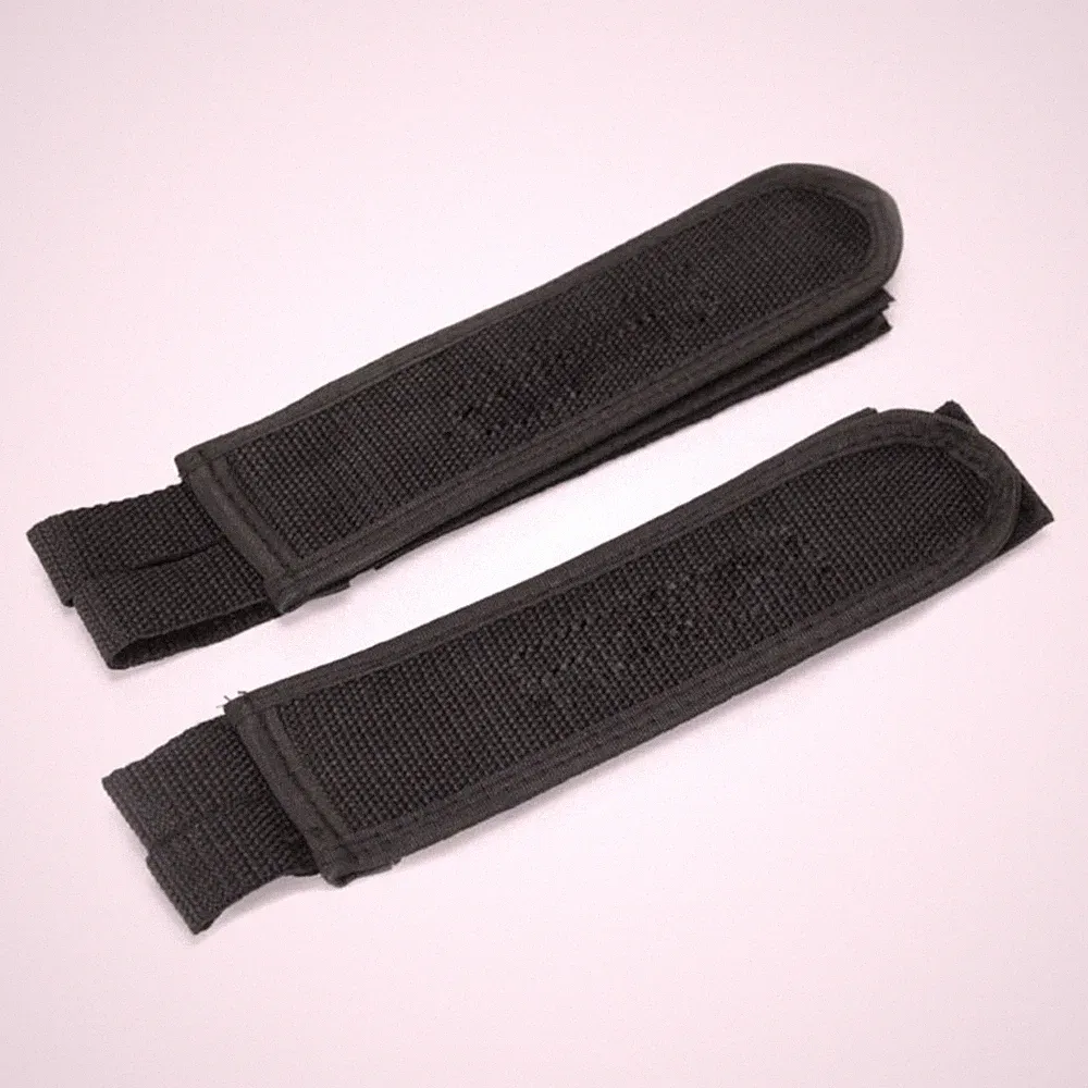 2Pack Nylon Black Pedal Toe Strap Fixed Gear Fixie BMX Bike Bicycle Double