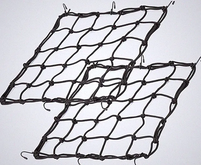 2Pack15.7 x15.7 Cargo Net, Made of Rubber Heavy Duty Bungee Net Stretches to 31.