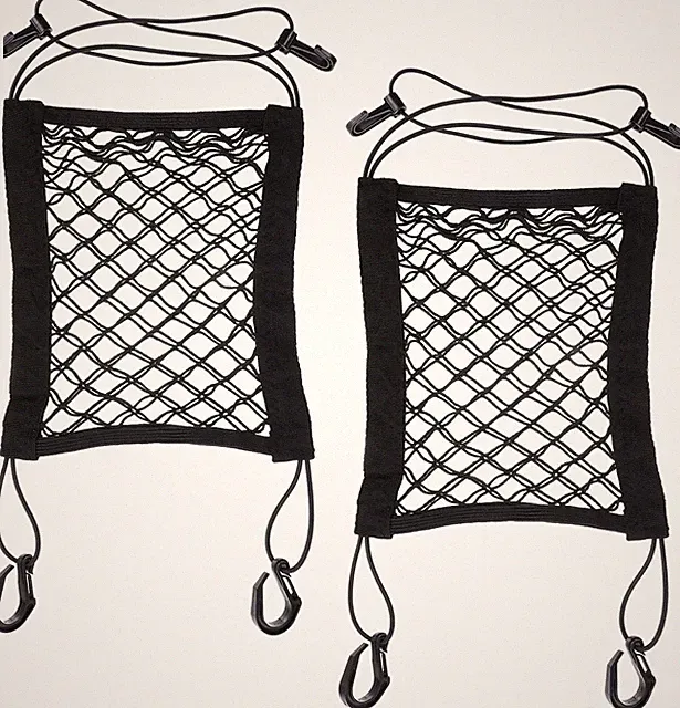 2PCS Motorcycle Bungee Cargo Net, Universal Elastic Automotive Small Cargo