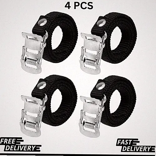 4 PCS Bike Pedal Straps Universal Replacement Foot Pedal Straps for Bicycles...