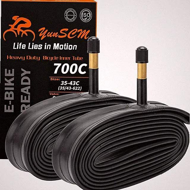 700C Heavy Duty Bike Tubes 700x35C/38C/40C/43C AV48 Schrader Valve 700x35/43c Fr