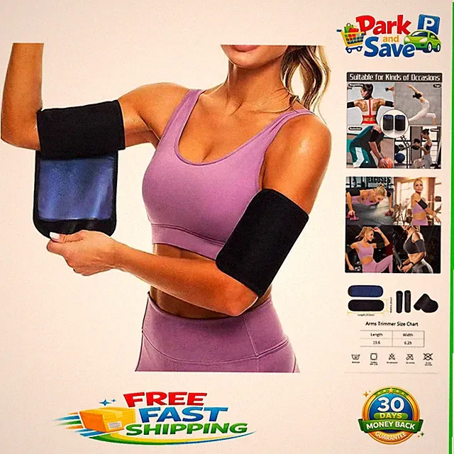 Adjustable Sauna Sweat Arm Trimmers for Men & Women - Perfect for Toning