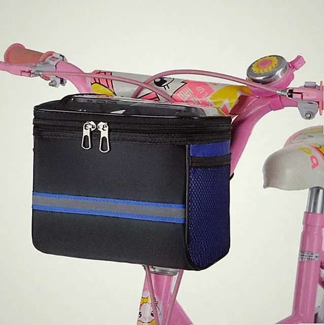 Bicycle Front Basket Detachable Rear Bike Basket Front Handlebar Bag for Bike