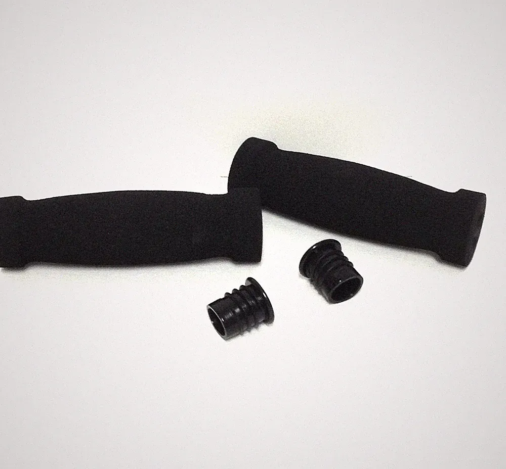 BICYCLE MOUNTAIN/CRUISER/BMX BLACK FOAM HANDLEBAR GRIPS