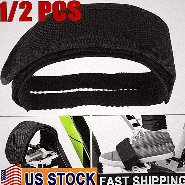 Bicycle Pedal Strap Adjustable Anti-slip Cycling Stirrups Bike Foot Holder