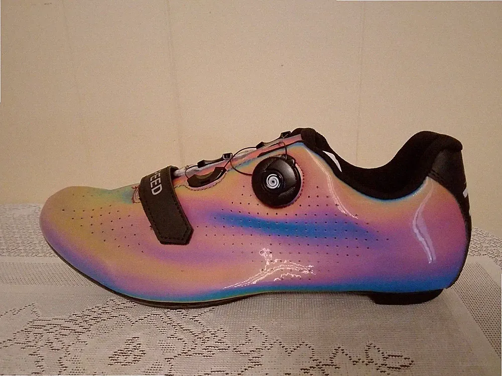 Bicycle Shoes Cycling Sneakers Mountain Road Bike with Cleat Kit and Storage Bag