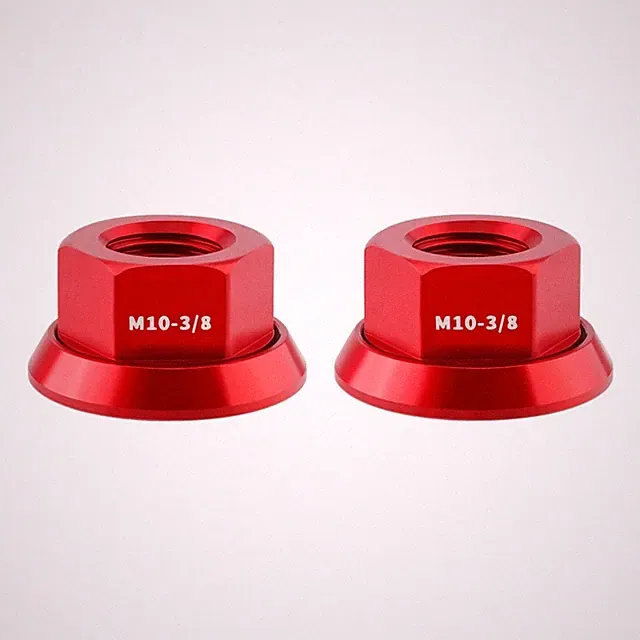 Bicycle Wheel Nuts Aluminum Alloy Nuts For Bike Assembly Lightweight And Strong