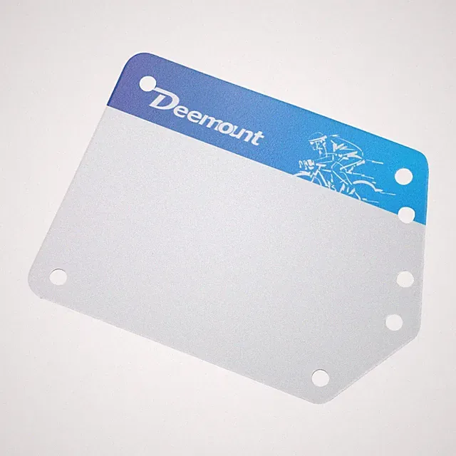Bike Racing Essential Lightweight PVC Number Plate for All Cycling Events