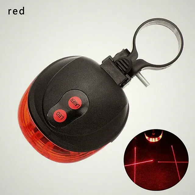Bike Safety Tail Light - Red LED Bicycle Warning Light for Night Riding