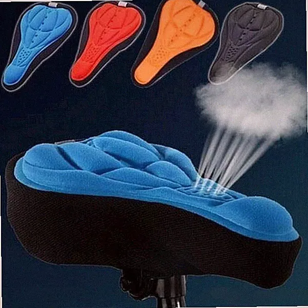 Bike Seat Cover Comfort Cushion for Spin Bike & Bicycle Gym Saddle – Black
