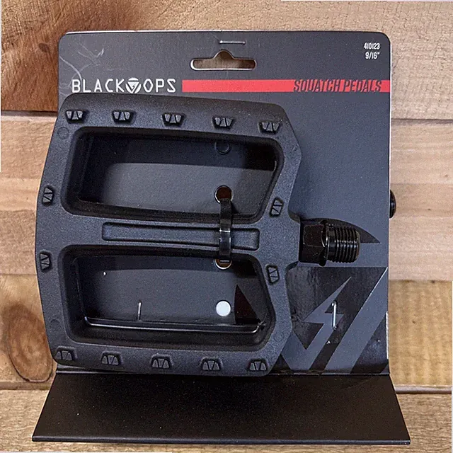BLACK OPS BMX BIKE BICYCLE PEDALS NYLON SQUATCH 9/16 BLACK