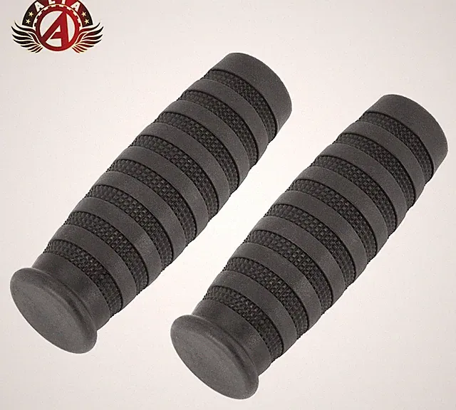 Brand New! BLACK Bicycle Vintage Custom Handlebar Bike Grips 60C Kraton Rubber.