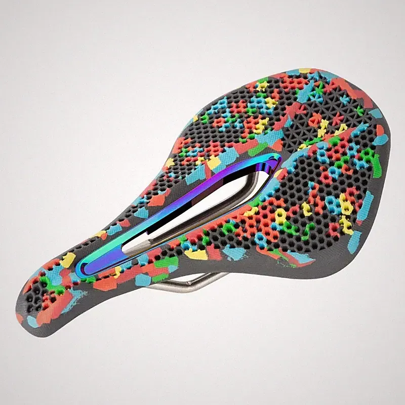 Colorful Bicycle Saddle Comfort Pressure Relief Road Mountain Bike Seat Gravel