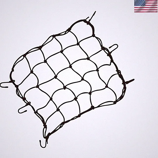 Elastic Cargo Net for Bicycles - Secure Your Load with 15.7"x15.7" Compact Size