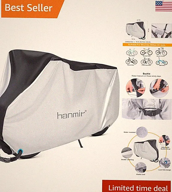 Heavy Duty Outdoor Bicycle Cover - Waterproof, UV & Dust Resistant for All Bikes