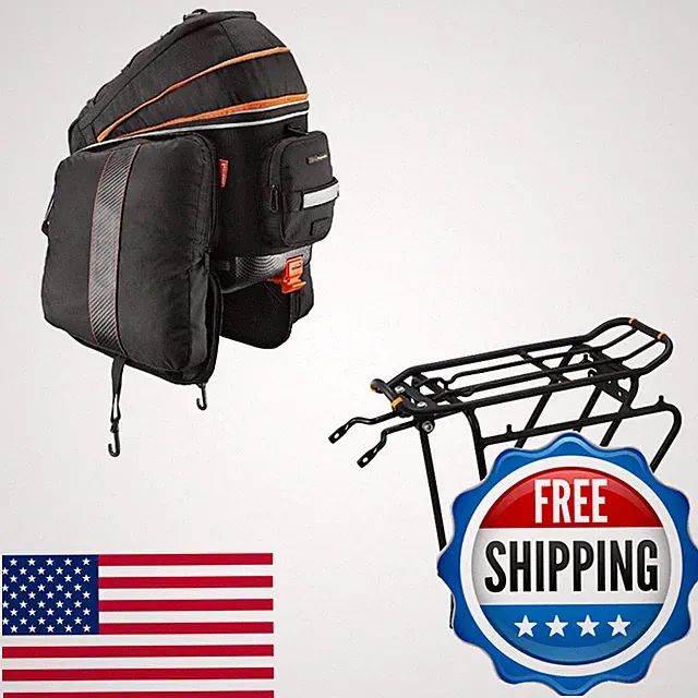 Ibera Pakrak Touring Bicycle Seatpost/Disc/Non/Disc Rack And Quick Release Bag