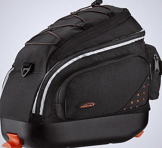 Mini Commuter Bike Bag 9.5L - Clip-On Rack Bag with Reflective Trim