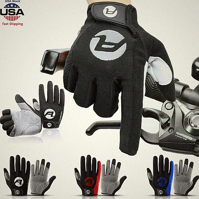 MTB Bike Motorcycle Riding Gloves Touch Screen Full Finger Anti-Slip Breathable