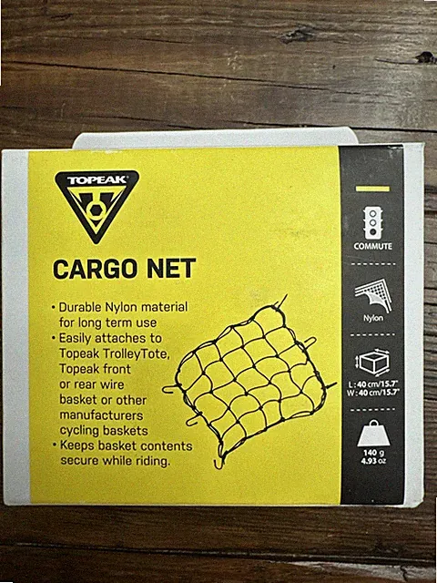 New Topeak Cargo Net for TrolleyTote and Other Cycling Bike Baskets
