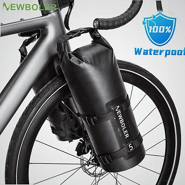 NEWBOLER Waterproof Bike Fork Bag 5L Cycling Front Bag Electric Scooter Bag