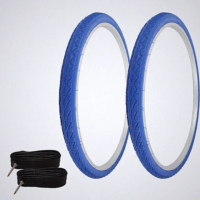 PRO+ TIRES 700 x 40 Blue P-1134 W/TUBES 48mm Presta Valve