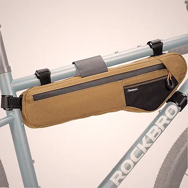 Qunature Bike Frame Bag Waterproof Under Tube Bag 3.5-5 L with Hydration Opening