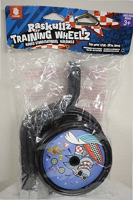 Raskullz Kids Bike Bicycle Training Wheels Fits Most 12-20" Shark Bell Sport