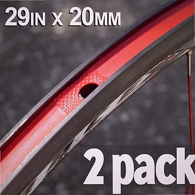 Red Bicycle Wheel Rim Strips - 29 inch x 20mm - 2 pack - Alternative to Rim Tape