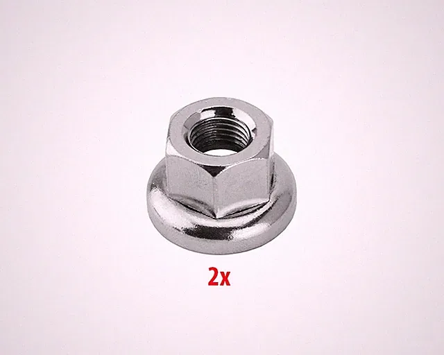 Replacement Bicycle Rotating Washer Axle Nuts 9x1mm Chrome Front Bike Hubs.