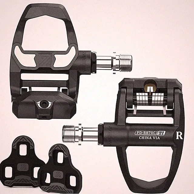 Road Bicycle Self-Locking Pedals Nylon/Carbon Fiber Cycling Clipless Lock Pedals