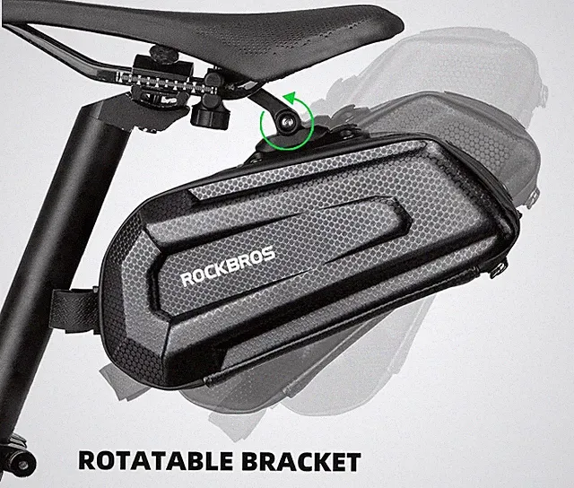 ROCKBROS Bicycle Hard Shell Saddle Bag Reflective Waterproof Bike Tail Rear Bags
