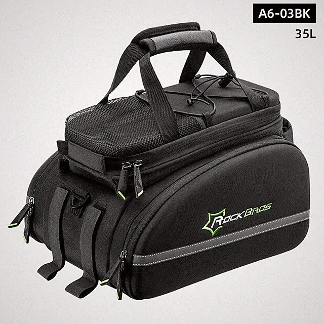 ROCKBROS Bike Rack Bag Trunk Waterproof Bicycle Rear Seat Cargo Pannier Handbag