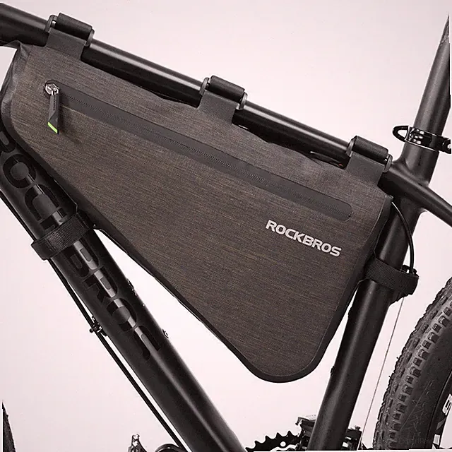 ROCKBROS Bike Triangle Bag Waterproof Cycling Tube Frame Bag Large Capacity 8L