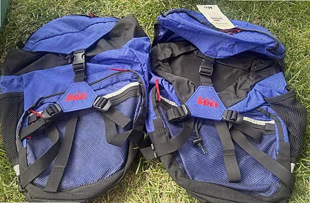 SET of TWO REI Traverse Panniers Touring Cycling Bicycle Bike Saddle Bags NEW