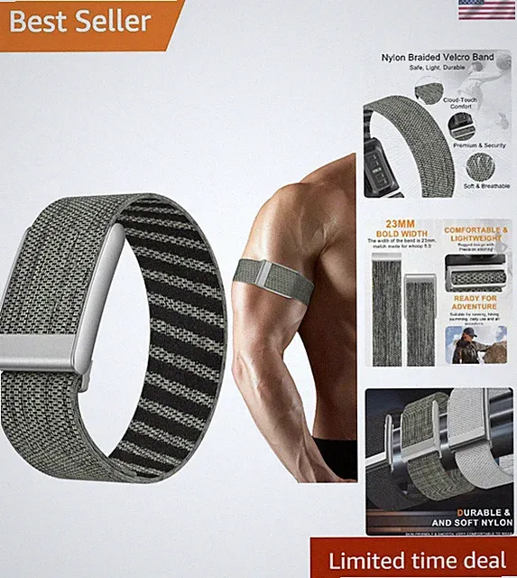 Stylish Nylon Sport Band for Whoop 5.0 Bicep Bands - Perfect for All Activities