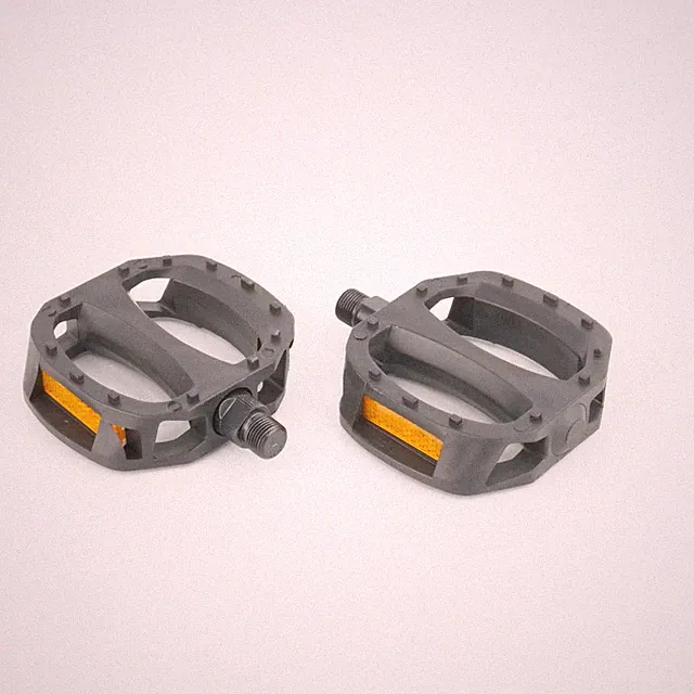 Sunlite Grabber Flat Platform Pedals 9/16" Nylon Black Bike