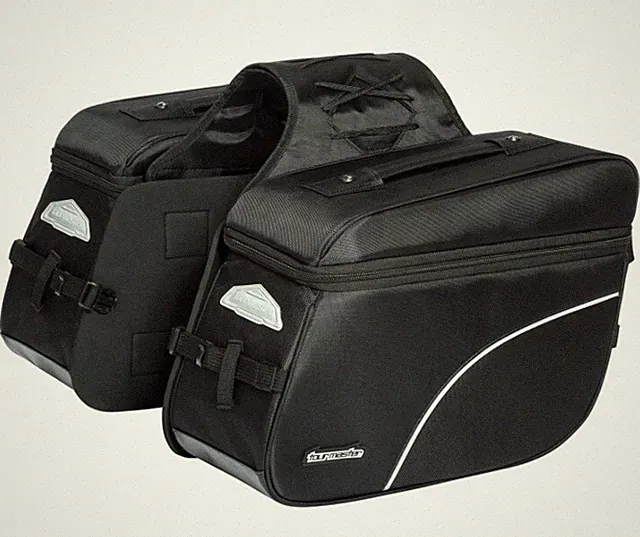 Tourmaster Cruiser IV Motorcycle Saddlebags Heavy Duty Nylon Street Bike Luggage