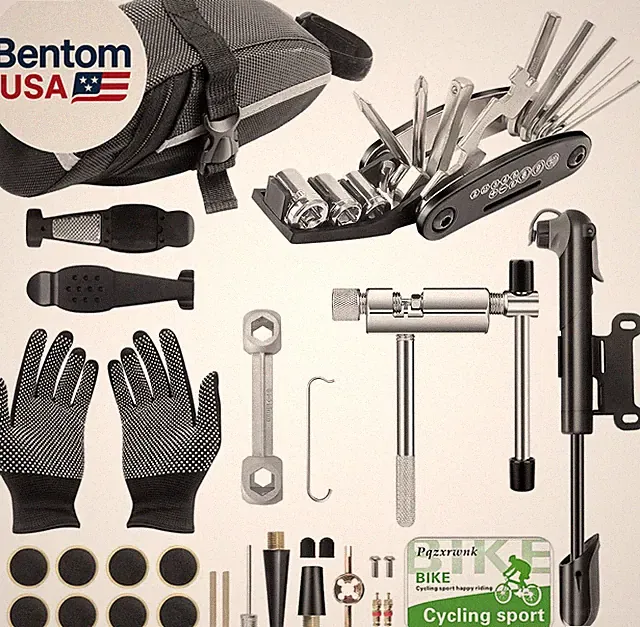Ultimate 27-Piece Bike Repair Kit - Roadside Emergency Savior with 120PSI Mini P