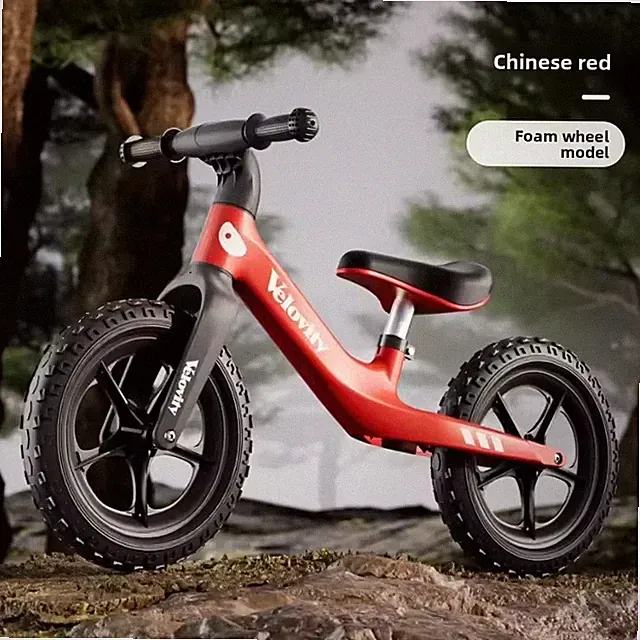 Velovity Kids Balance Bike - Lightweight No-Pedal Toddler Training Bicycle