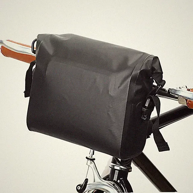 Waterproof Bicycle Bar Bag Cycling Handlebar Storage Mtb Road Gravel Bike Black