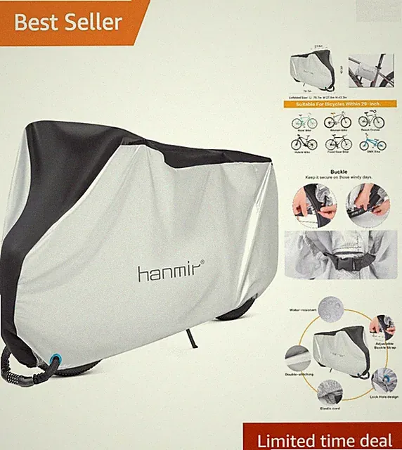 Waterproof Bicycle Cover for Mountain & Road Bikes - UV & Dust Protection