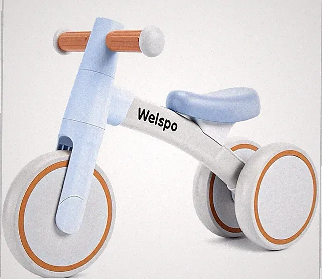 welspo 12-Inch Kids Balance Bike, No Pedal Toddler Bike for 2-5 Years..