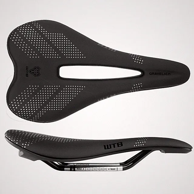 WTB Gravelier Gravel Bike Saddle Seat Cromoly Rails Medium 142mm Black