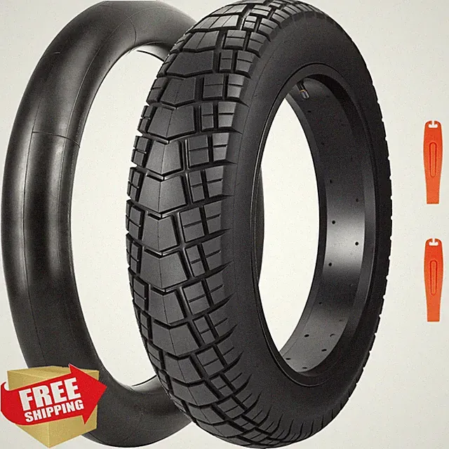 ZUKKA 20x4.0 Fat Tire Black 2 Pack
